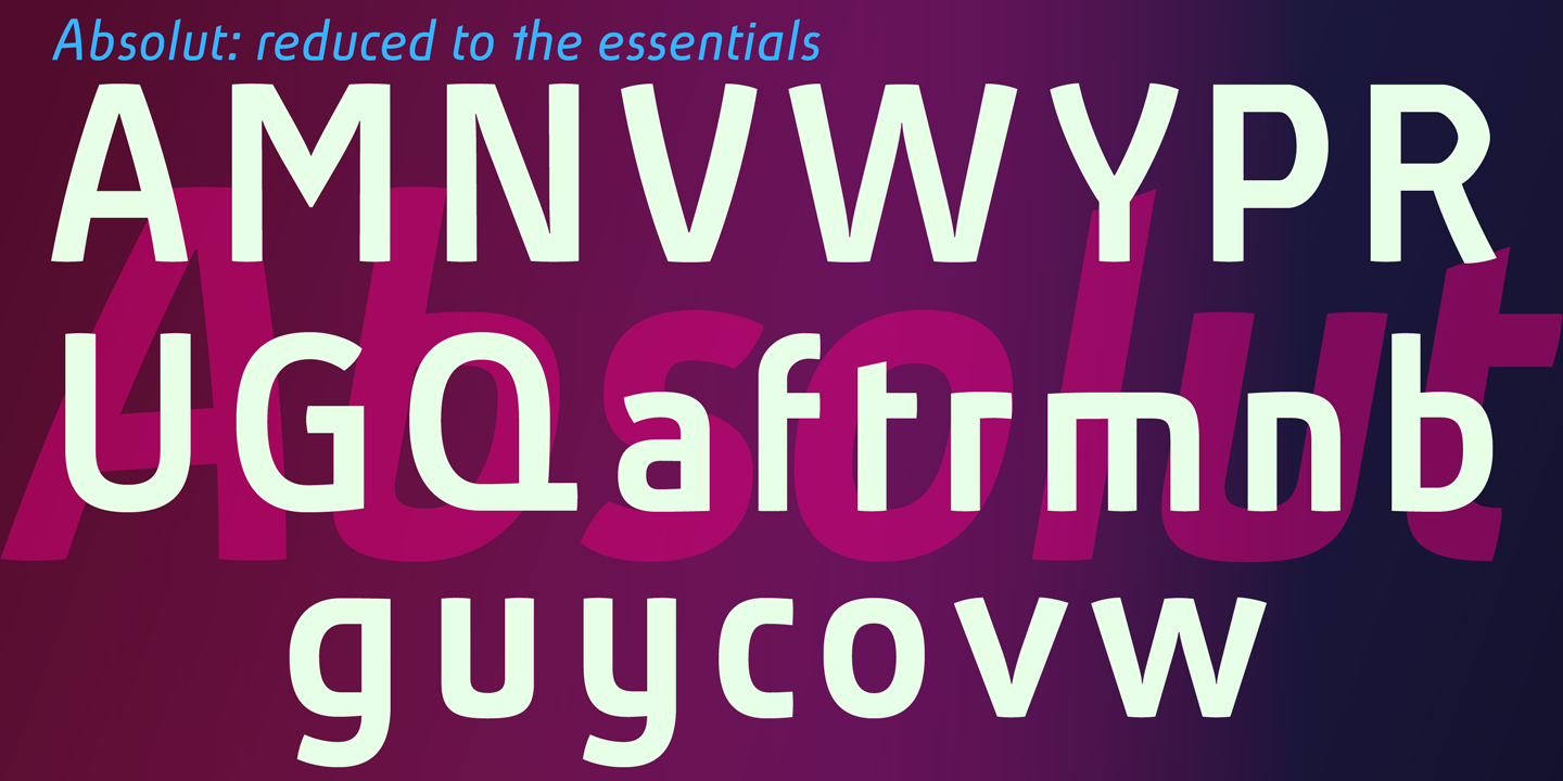Absolut Pro Condensed Medium Font preview